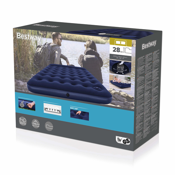 Inflatable Mattress With Pump 203 x 152 x 28 cm Bestway 67226