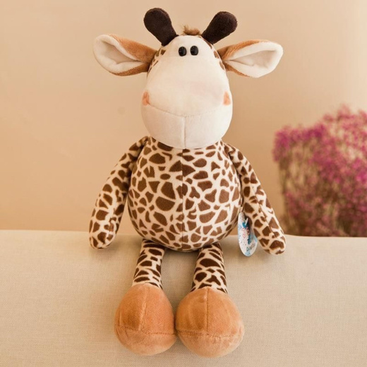 Plüsch Maskottchen Kuscheltier Giraffe gefleckt 25cm