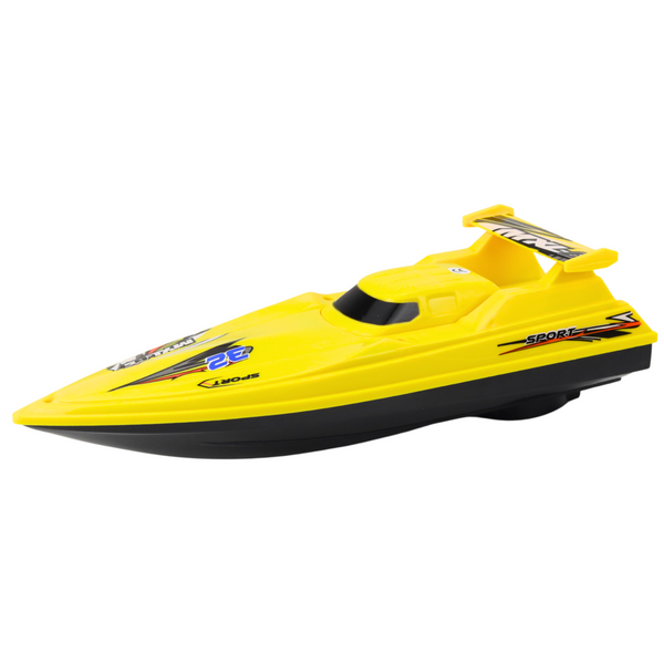 Boot Motorboot schwimmende Yacht batteriebetrieben gelb