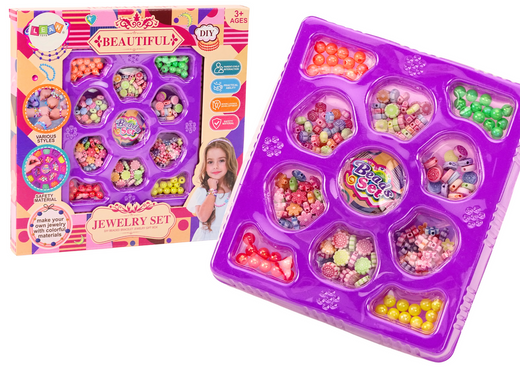 Perlen zur Herstellung von Schmuck DIY Kreatives Blumenanhänger-Set