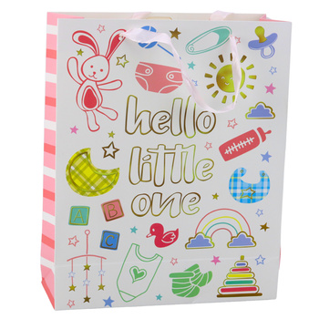 Hello Little One Baby Birth Gift Bag 32 x 26 x 10 cm