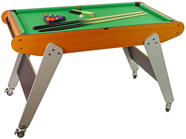 8-in-1 Mobiler Spieltisch für Tischfußball, Billard, Bowling, Hockey, Tischtennis, Curling