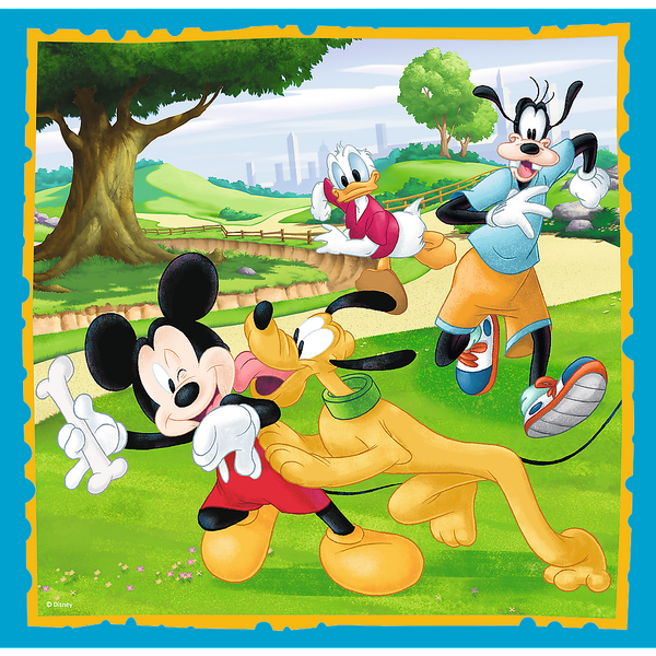Puzzle - "3in1" - Mickey Mouse mit Freunden Trefl 34846