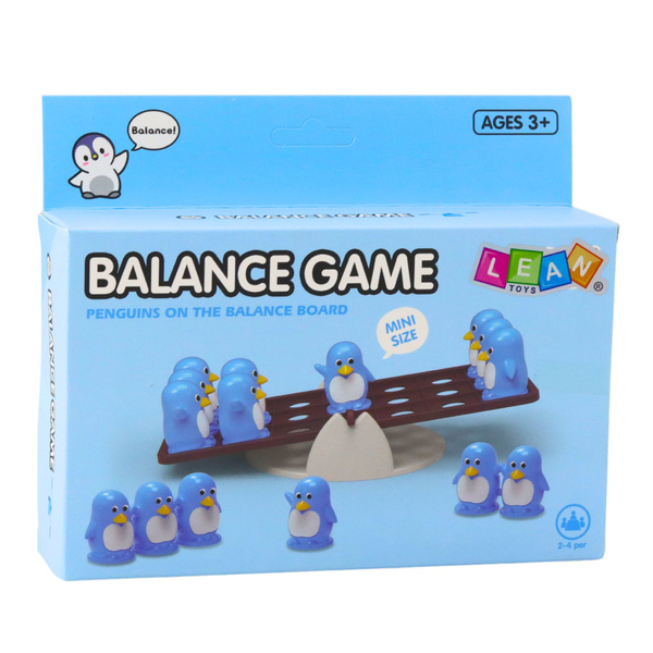 Blaues Pinguin-Balance-Lernspiel für Kinder