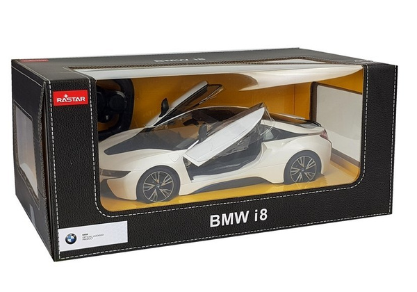 Car R/C BMW i8 Rastar 1:14 White Automatic Doors