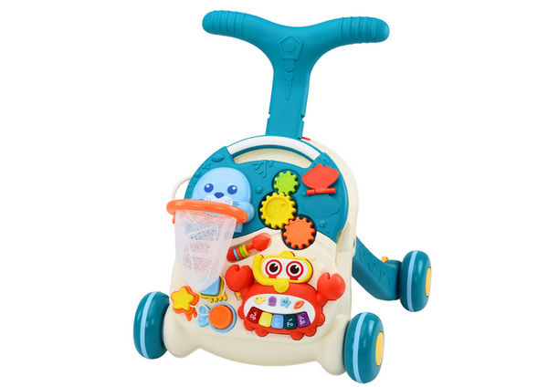 Walker Educational Pushchair Table 2in1 Interactive Panel Blue