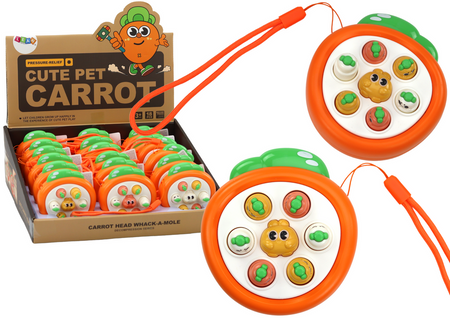Mini-Arcade-Spiel Wac A Mole Carrots Orange