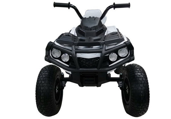 Quad BDM0906 Electric Ride On Vehicle Pumped Wheels - White