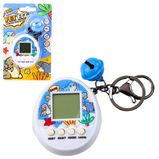 Tamagotchi Pet Egg Elektronisches Spiel 168 Tiere Schlüsselanhänger mit Glocke