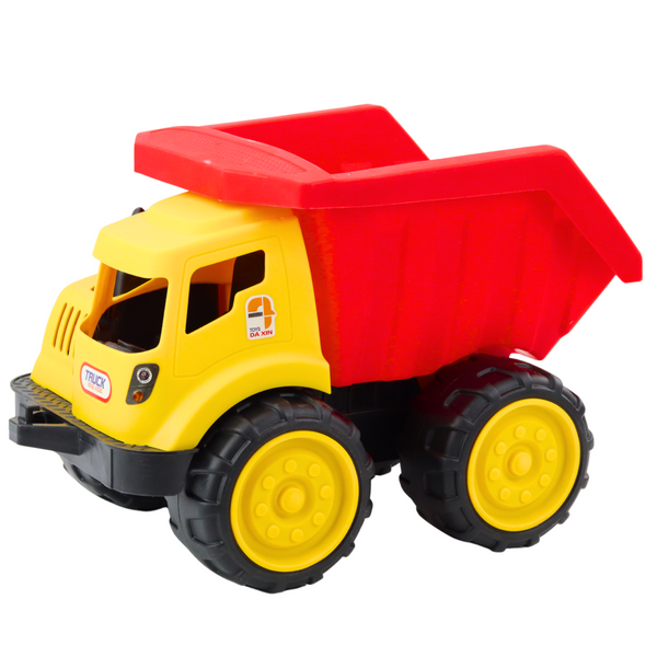 Großer Kinderkipper für Sandbaufahrzeug Rot-Gelb