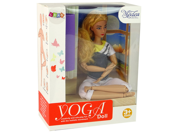 Baby Doll Yoga Mat Long Blonde Hair