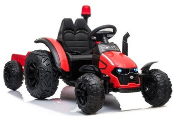 Electric Ride On Tractor HZB-200 with Trailer Red