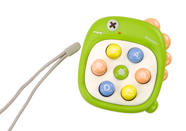 Arcade-Spiel Whack A Mole Letters Dinosaur Green