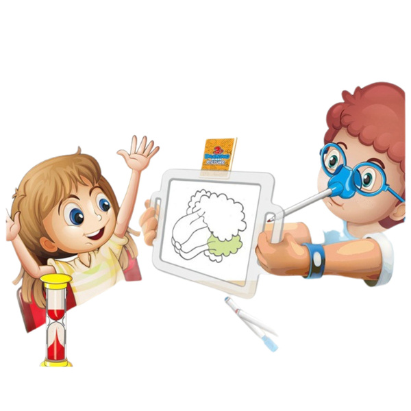 Family Game Charades Draw and Guess the Picture Nose Painting