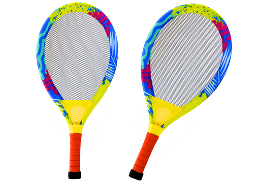 Badminton Set Glowing Rackets Shuttlecocks 2 Pcs