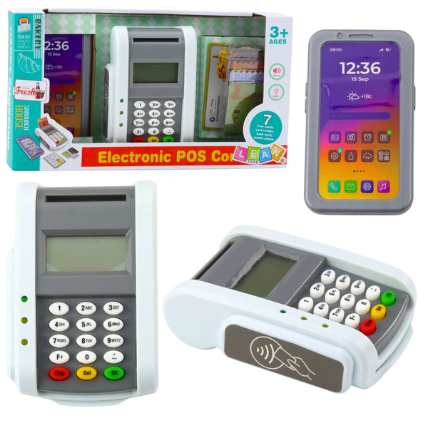 Shop Set Payment Terminal Phone Card Lights Sounds