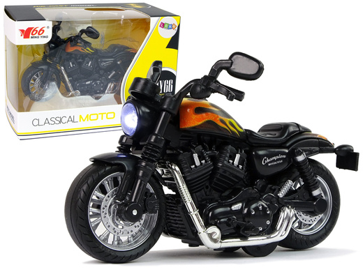 Champion Motorrad Schwarz 1:14 Drive Rückfahrsound Lichter