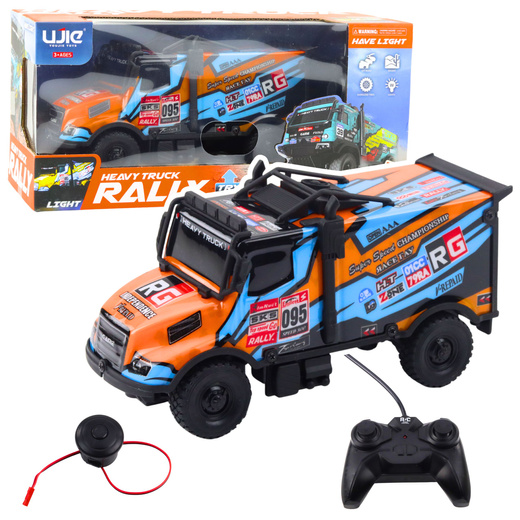 RC Truck Ferngesteuertes Auto mit beleuchteter Karosserie Orange
