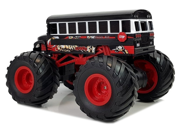 Huge Wheel Remote Controlled Bus 2.4G Sound Black