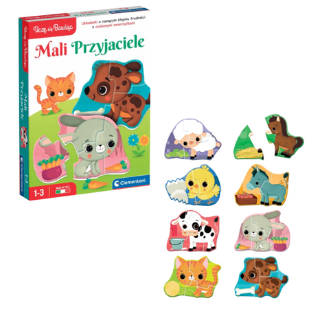 Puzzle Kleine Tierfreunde Bauernhof Polnische Sprache Clementoni 50761