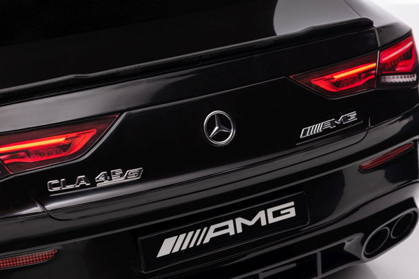 Batteriebetriebenes Auto Mercedes CLA 45s AMG Schwarz lackiert 4x4