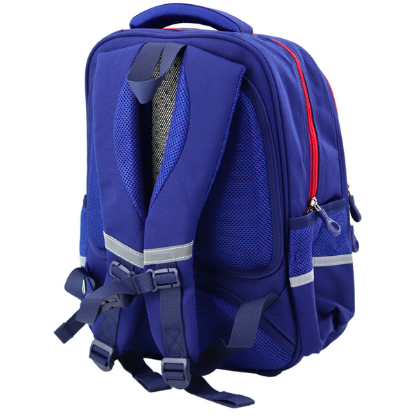 Schulrucksack Brustgurt Marineblau Rot 20L 38cm