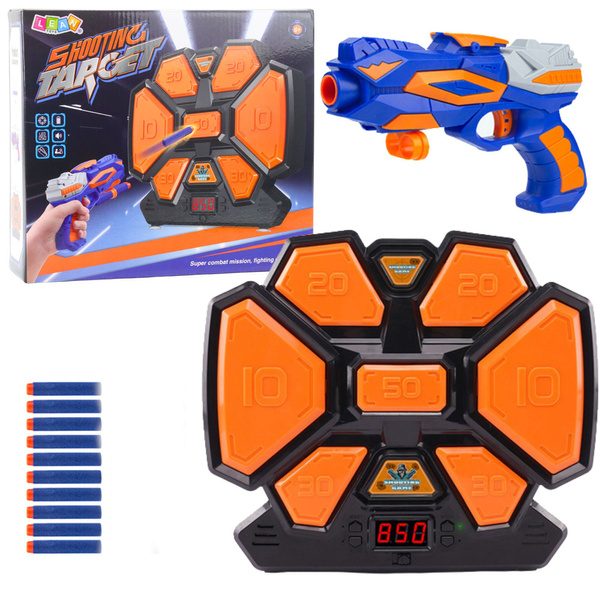 Arcade Game Gun Foam Darts Electronic Dartboard Counter