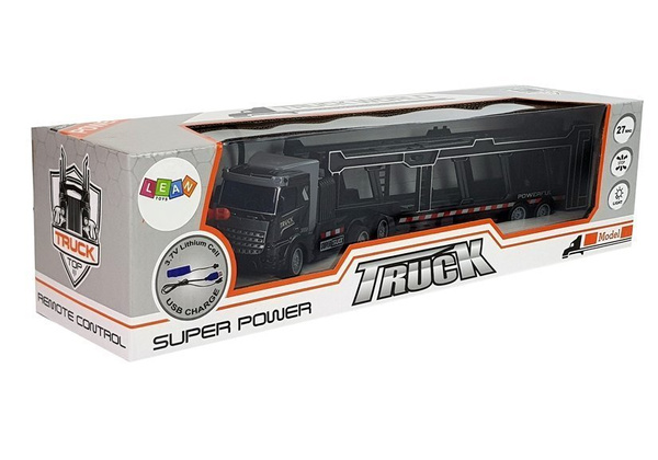 Large Remote Controlled Caravan Black 36cm Lighting Effects