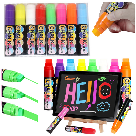 Buntes, multifunktionales Kreidemarker-Set mit 8 Stück