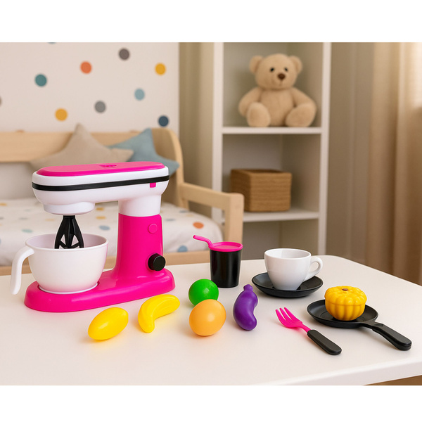 Küchenmaschine, Mixer, Spielzeug für Kinder, Zubehör, Früchte