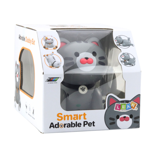 Interactive Robot Kitten Remote Controlled RC Remote Control Gray