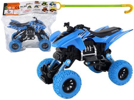 XC-Quad-Fahrzeug mit Friktionsantrieb Blau
