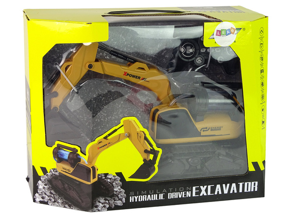 Large Remote Controlled Yellow Crawler Excavator