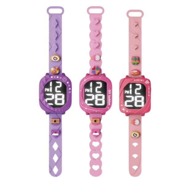 DIY Watch For Kids Interchangeable Adjustable Bands Decorative Beads