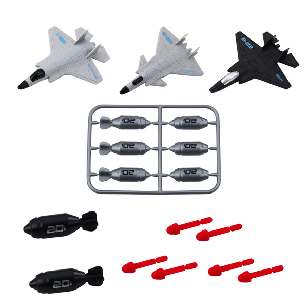 Zestaw Militarny Statek Łódź Podwodna Myśliwce Pociski