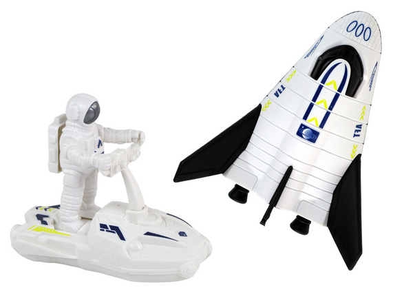 Space Mission Set Weltraumrakete Astronaut Raumschiff 5-tlg