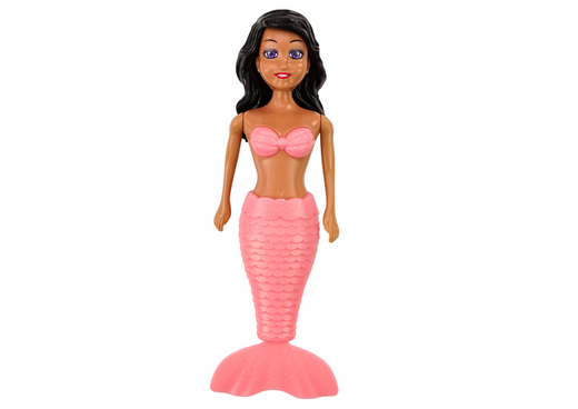 Wind-up Floating Water Mermaid Turquoise Pink Bath Doll MIX