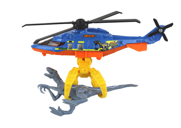 Hubschrauber-Helikopter-Dinosaurierpark, blaues Dino-Park-Set