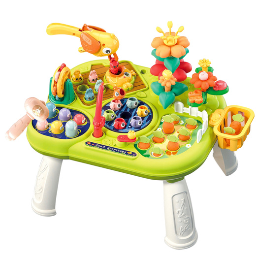 Multifunctional Board Interactive Table For Toddlers Skill Games