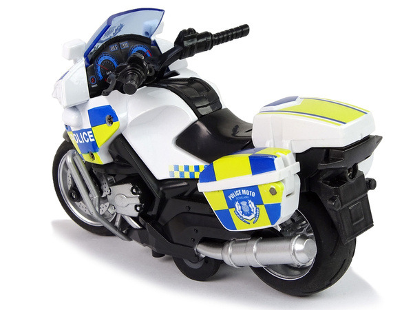 Polizei-Motorrad 1:14 mit Rückfahrscheinwerfern