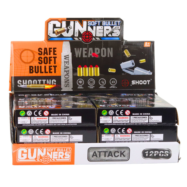 Mini Pistol Weapon for Bullets and Shells Black and Brown 13.5 cm