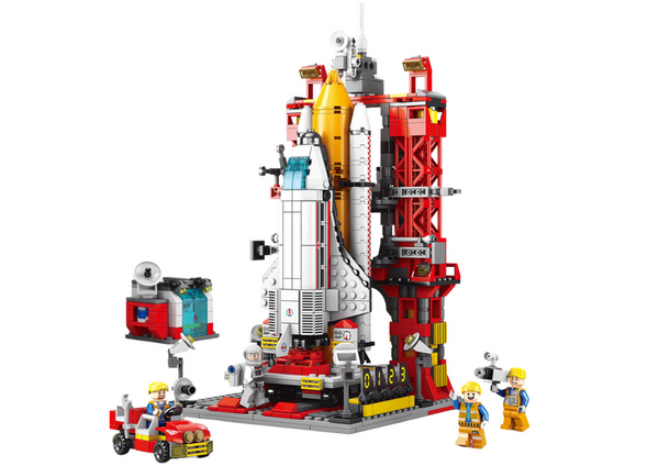 Raumschiff-Bausteine, Weltraum-Startplattform, 1083-tlg.