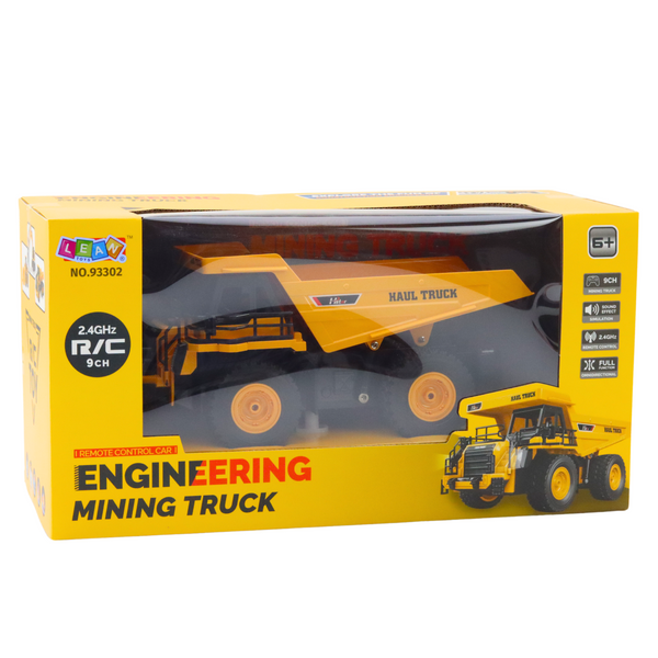 Ferngesteuerter RC-Mining-Muldenkipper 2.4G 9CH Gelb