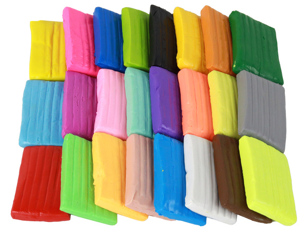 Creative Set of Plastic Clay 24 Colors Mix