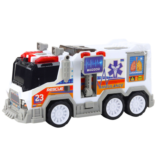 Ambulance City Ambulance Medical Vehicle Drive Lights Sounds