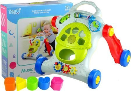 Bunter Pusher Pädagogischer Walker für Baby-Sound- und Lichteffekte