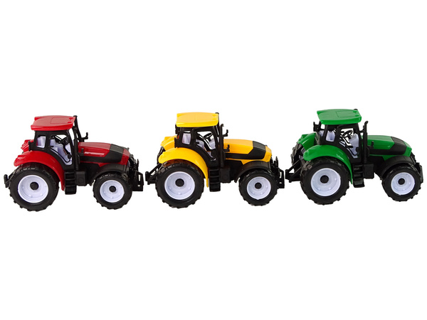 Agricultural Tractor Set Farm 3 Colored Pieces