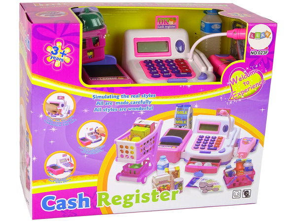 Shop Cash Register with Calculator Accessories