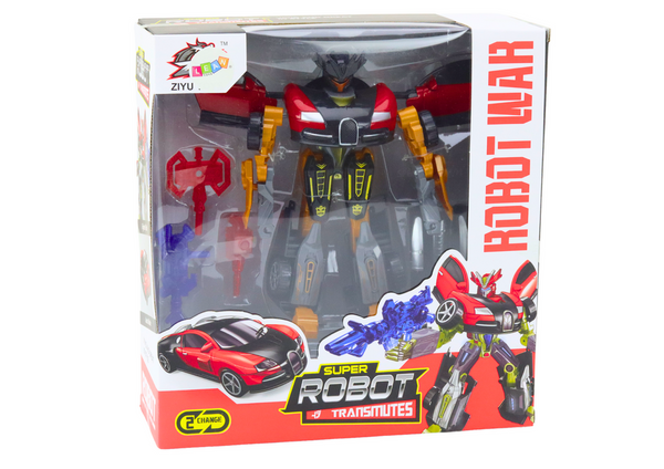 Roboterauto 2in1 Zubehör Waffenset 3tlg. Rot