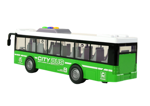 Batteriebetriebene Buslichter, Geräusche, Reibungsantrieb, Green, 1:16